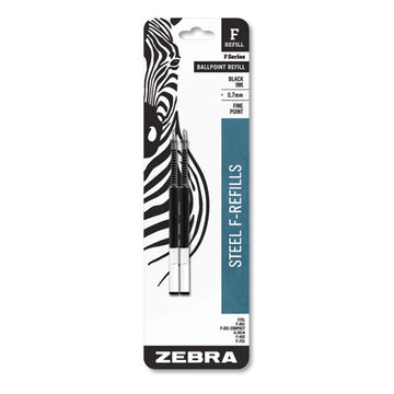 Zebra® F-refill For Zebra F-series Ballpoint Pens, Bold Conical Tip, Black Ink, 2-pack freeshipping - TVN Wholesale